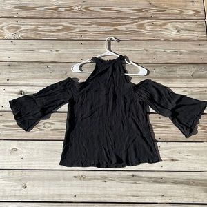 American Eagle black off the shoulder top